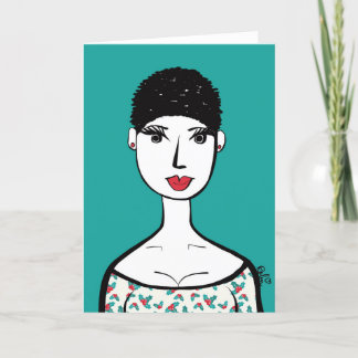 Tarjeta Holly Navidades