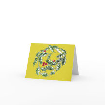 Holly Navidades Card