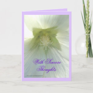 Tarjeta Hollyhock del wh de tía Darl cualquier ocasión