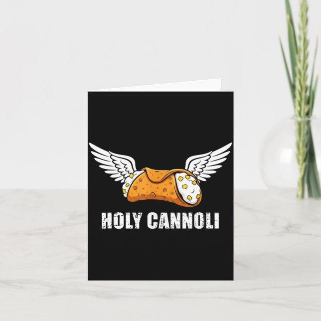 Tarjeta Holy Cannoli Tri-blend Funny Quote  (Anverso)