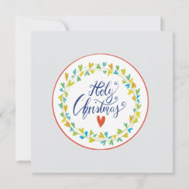 Tarjeta holy christmas card