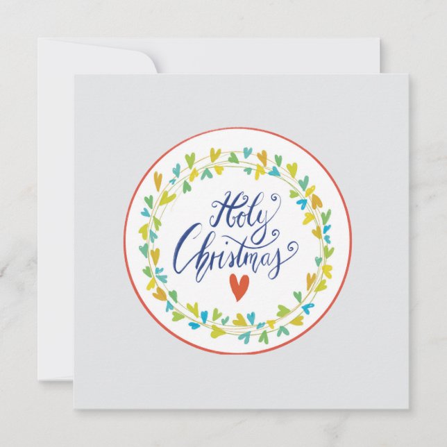 Tarjeta holy christmas card (Anverso)