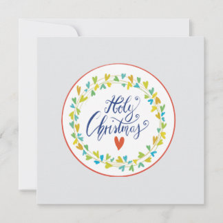 Tarjeta holy christmas card