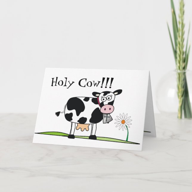Tarjeta Holy Cow-I olvidó tu cumpleaños (Anverso)