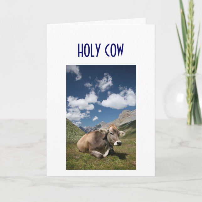 TARJETA ¡HOLY COW TE AMO! (Anverso)