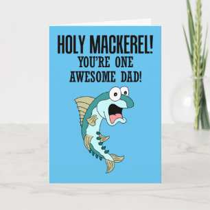 Tarjeta Holy Mackerel Un papá asombroso