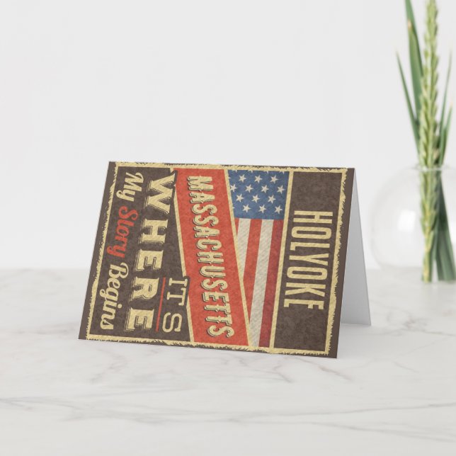 Tarjeta Holyoke Massachusetts (Anverso)