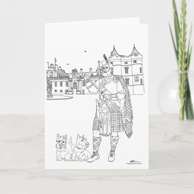 Tarjeta Holyrood Palace Scotland (Anverso)