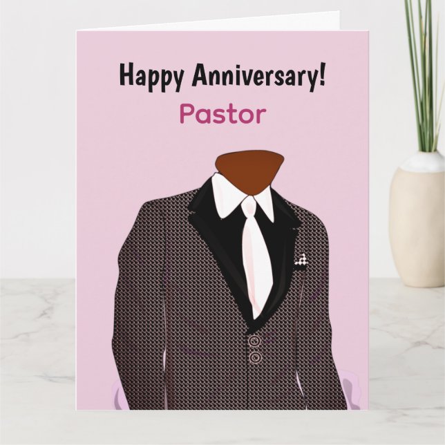 Tarjeta Hombre afroamericano en el aniversario de su pasto (Anverso)