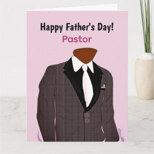 Tarjeta Hombre Afroamericano en Traje Día del Padre del Pa