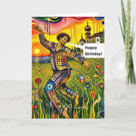 Tarjeta Hombre bailando