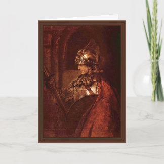 Tarjeta Hombre con los brazos (Alexander el grande) por