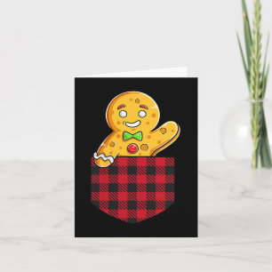 Tarjeta Hombre Con Pan De Gante En Pocket Funny Navidades