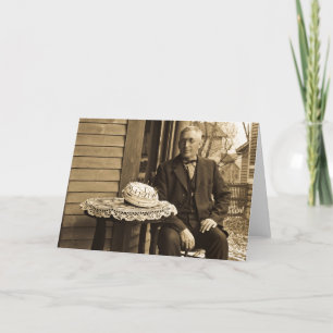 Tarjeta Hombre con pastel