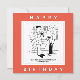 Tarjeta Hombre con tratamiento de acupuntura en Personaliz