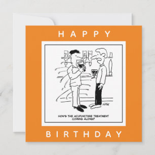 Tarjeta Hombre con tratamiento de acupuntura en Personaliz