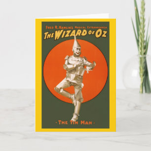Tarjeta Hombre de Hojalata del Mago de Oz - Teatro Musical