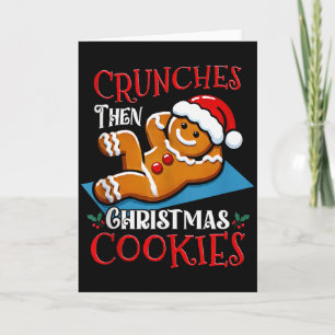 Tarjeta Hombre de jengibre de Navidad Galleta Cita diverti