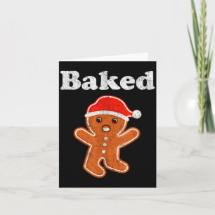 Tarjeta Hombre de jengibre divertido Galletas horneadas Ho
