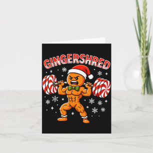 Tarjeta Hombre de jengibre divertido Gingershred gimnasio 