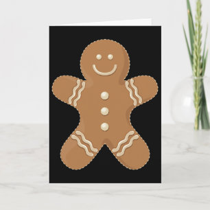 Tarjeta Hombre de jengibre Galleta Bizcocho Diversión Comi