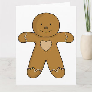 Tarjeta Hombre de Jengibre Galleta de Navidad