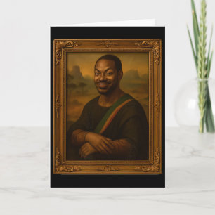 Tarjeta Hombre de Mana Lisa negra afroamericano historia n