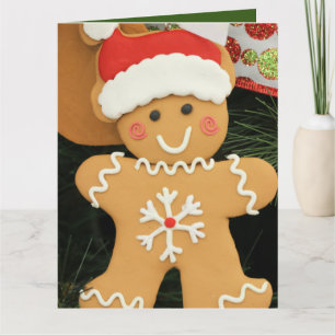 Tarjeta Hombre de Pan de Jengibre 