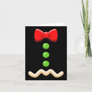 Tarjeta Hombre de pan de jengibre disfraces Navidades Cook