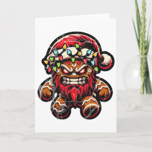 Tarjeta Hombre de pan de jengibre Navidades de Krampus Paj