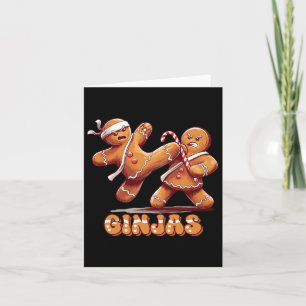 Tarjeta Hombre de pan de jengibre Ninjabread - Regalo Ninj