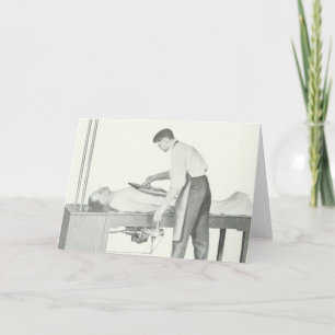 Tarjeta Hombre de rayos X vintage