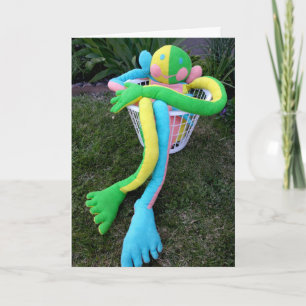 Tarjeta Hombre de rostro feliz con la escritura, Personali