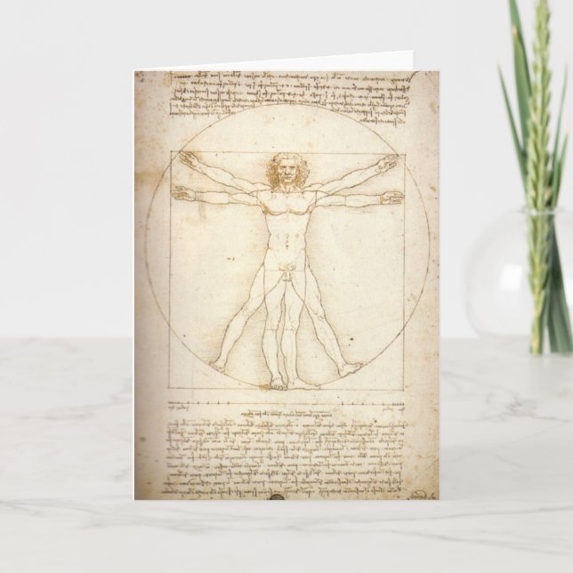 Tarjeta Hombre de Vitruvian (Anverso)