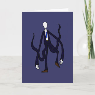 Tarjeta Hombre delgado - libro de los monstruos Halloween