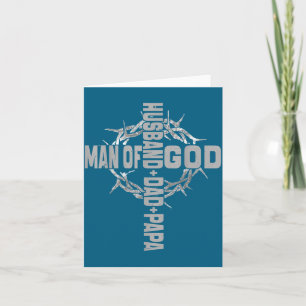 Tarjeta Hombre Dios Religioso Cristiano Crucifijo Arte