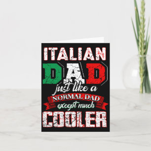 Tarjeta Hombre Divertido Papá Italiano Padre Italia Papá V