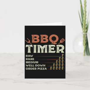 Tarjeta Hombre divertido parrilla barbacoa chef maestro pa