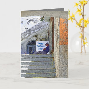 TARJETA HOMBRE DURMIENDO LA SIESTA/FELIZ DÍA DEL PADRE