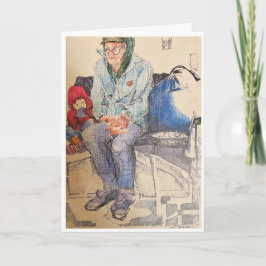 Tarjeta Hombre en el autobús