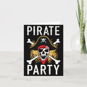 Tarjeta Hombre fiesta pirata caribeño pirata amante bucane