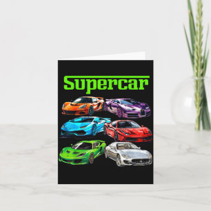 Tarjeta Hombre gráfico fanático de carreras Srts de superc