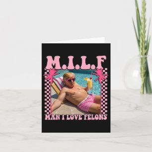 Tarjeta Hombre I Love Felons Trump Shirt Funny Trump 2024