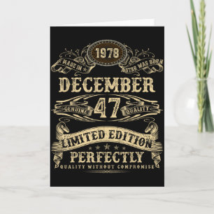 Tarjeta Hombre legendario nacido en diciembre de 1978 cump