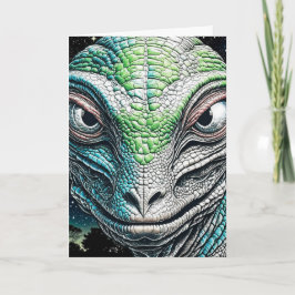 Tarjeta Hombre Lizard Rebelde Ser Extraterrestre Extranjer