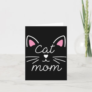 Tarjeta Hombre Mujer Gato Mamá Feliz Día de las Madres par