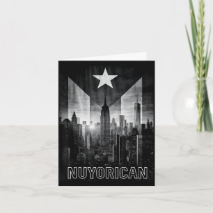 Tarjeta Hombre mujer puertorriqueño ny taino bandera puert
