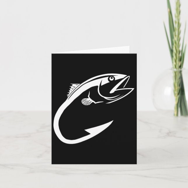 Tarjeta Hombre pescador mínimo de garganta de atún (Anverso)