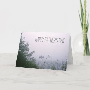 Tarjeta Hombre pescando hermosa fruta Inspiradora mañana