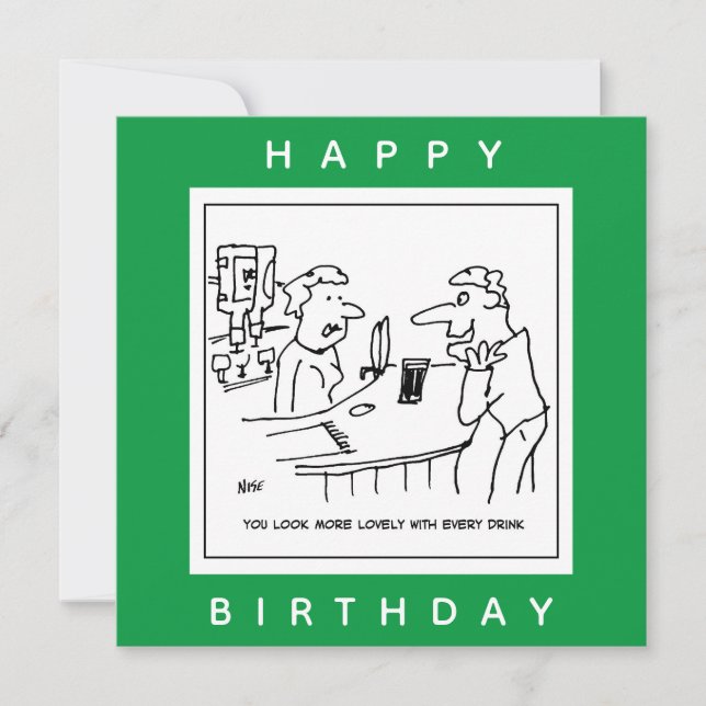 Tarjeta Hombre preparando una camarera en un Personalizado (Anverso)